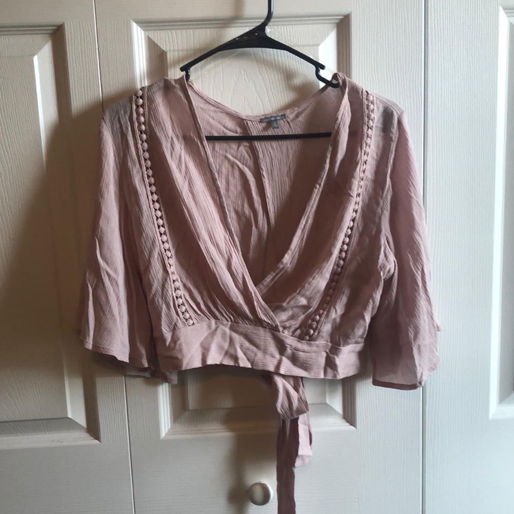 Lavender crop top boho